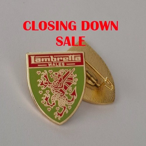Lambretta wales enamel pin - lambretta,
