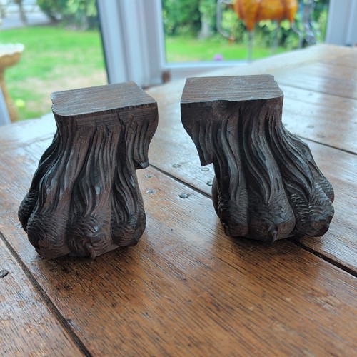Vintage unique hand carved - hand,