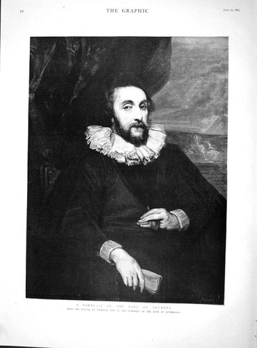 Original old antique print - old,