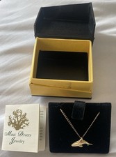 14K Gold Plated Orca Whale Pendant And Necklace. Maui Divers Jewelry