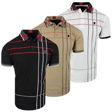 Polo Shirt Mens Plaid Collar