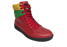 Travel Fox Men's Classic 900's Red/Green/Yellow Leather Casual Shoes 916101-133
