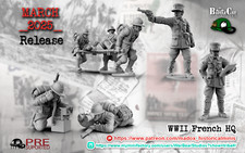 28mm WW2 French HQ Officers -