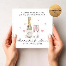 Personalised Engagement Card - Congratulations on Your Engagement - Engaged Card