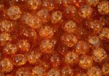 Round Glass Crackle Beads