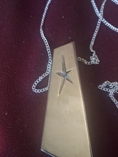 Thierry Mugler ANGEL LUCKY TOUCH SOLID PERFUME PENDANT + 925 SILVER CHAIN.UNUSED