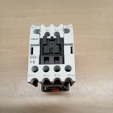 TECO Cu-16 Magnetic Contactor 3 Phase 230v Coil 3a1a