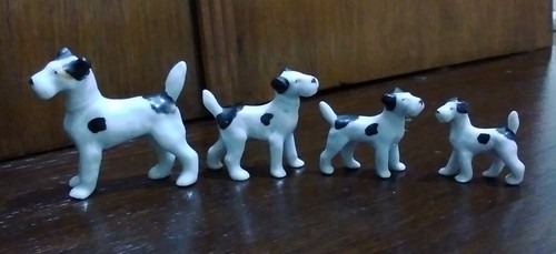 Small set antique fox - set,