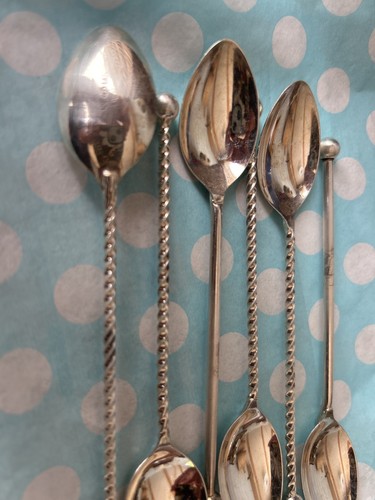 Barley twist silver plate - barley,