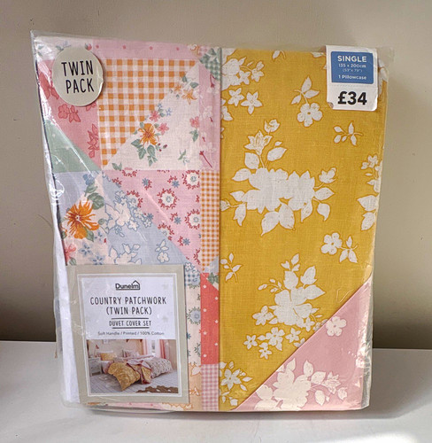 Dunelm country patchwork - patchwork, twin