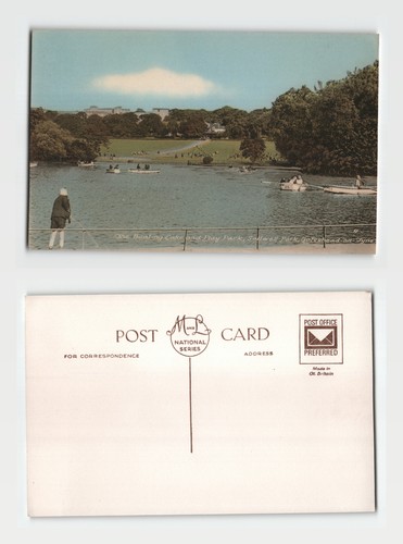 Postcard the boating lake - postcard,