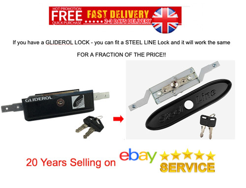 Gliderol garage door lock - garage,