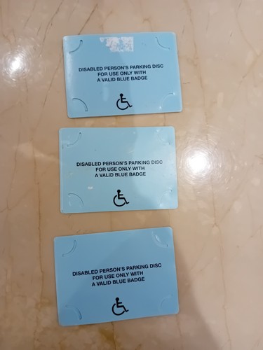 Disabled blue badge parking - blue,
