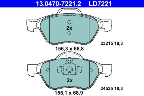 Disc ceramic brake pad - disc,