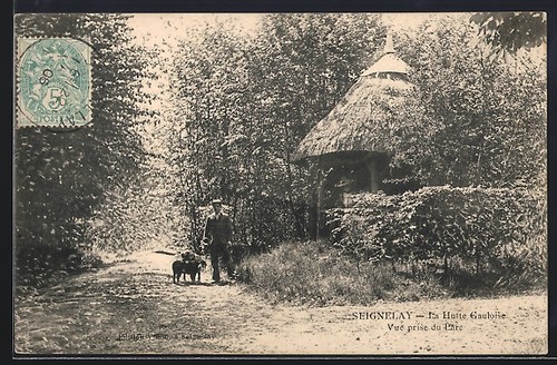 Old postcard seignelay la - postcard, seignelay,