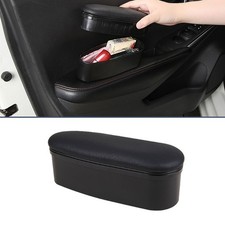 1x Car Left Armrest Organizer Storage Box Car Door Arm Rest Cushion Pad Box Mat
