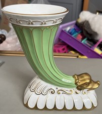 6.6” Tall Green And Gold