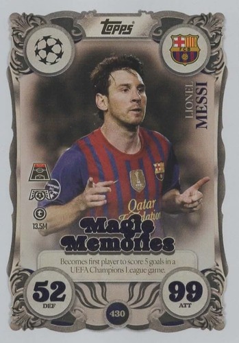 Match attax 2025 - 2025, 430