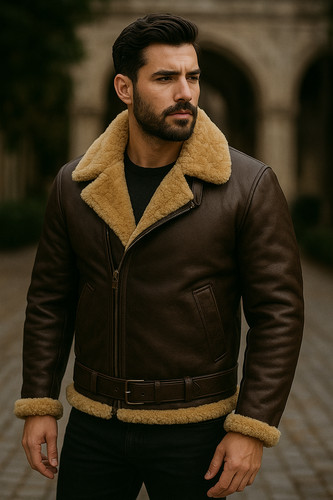 Men raf real leather - b3,