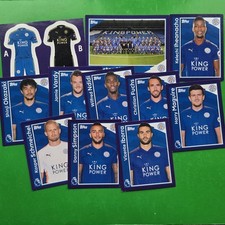 11 LEICESTER CITY Merlin 2018 Premier League Unpeeled Stickers Topps NON Stuck