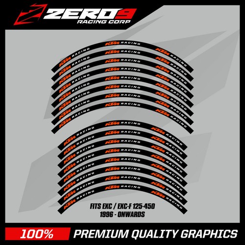 Ktm rim decals - decals, 21"