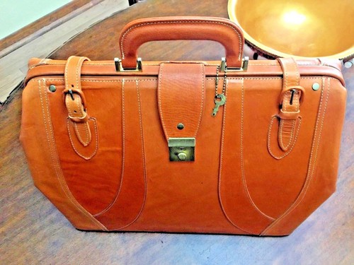Tan leather gladstone doctor - tan,