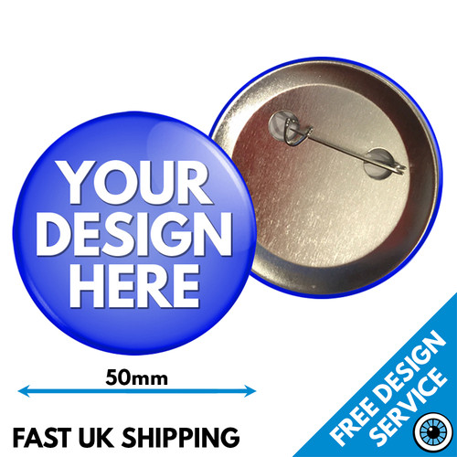 50mm custom badges - 50mm,