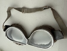 Vintage Aviator Pilot and Motorcycle Goggles, RAF, WW2