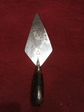Vintage Lawson And Heaton 11 1/2 Thick Cast Steel Bricklayers Trowel