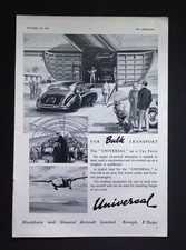 Original 1953 Advert Blackburn Universal Aircraft Car Ferry Bulk Transport