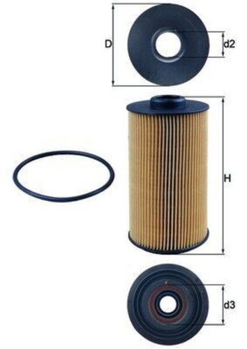 Oil filter mahle fits alpina - filter,