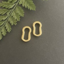 2 x Brass Key Escutcheon