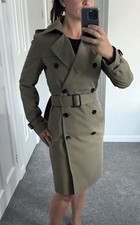 Khaki/Green Burberry trench