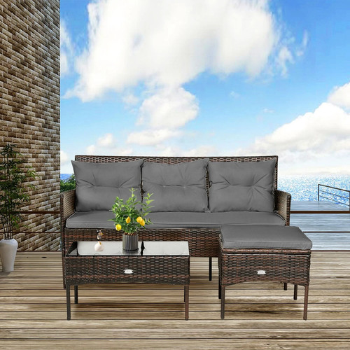 Garden rattan seater corner - rattan,