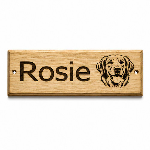 Personalised dog name sign - personalised,