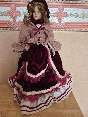 Vintage porcelain doll - porcelain,