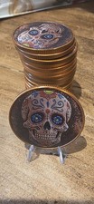1oz Copper, Candy Skull