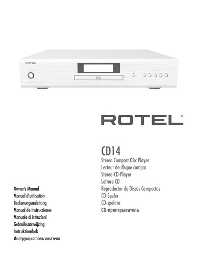 Rotel cd14 player owners - cd,