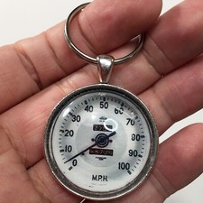 Vintage BRITISH JAEGER MG Speedo 100 MPH Speedometer Reproduction Keychain