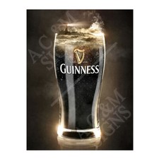 Guinness Glass Metal Sign