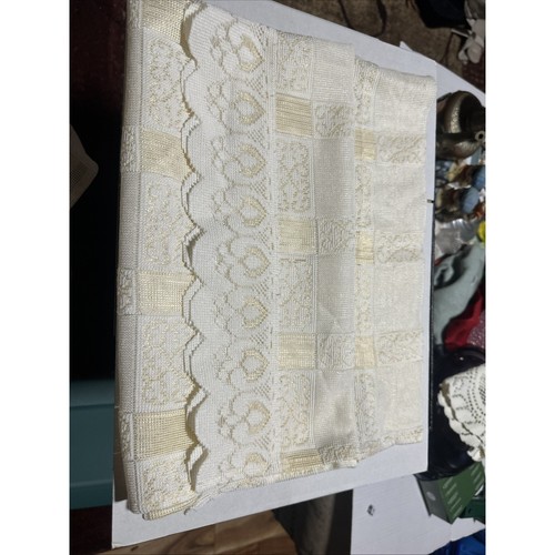 Vintage lace valance curtains - lace,