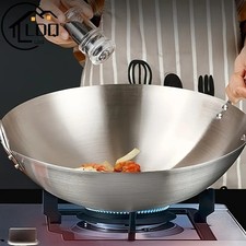 Large Stainless Steel Wok