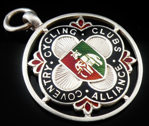 Sterling silver enamel pocket - sterling,