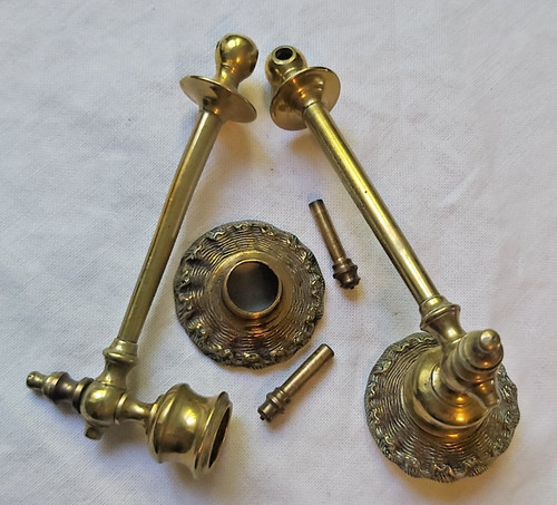 Vintage brass victorian wall - brass,