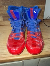 Nike hyperko boxing boots blue and red size 4