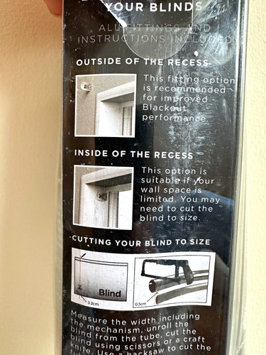 Dunelm blackout roller blind - roller,