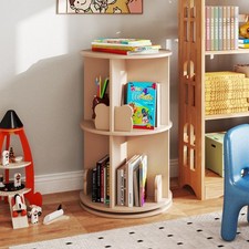 Round Spinning Corner Bookcase