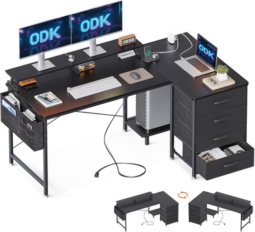 Odk shaped computer desk - l,