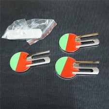 Chrome Silver S Green Metal