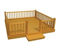 Dolls House Decking with